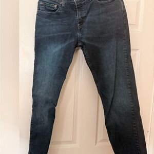 Levi's Men's Straight Jeans in Dark Blue Wash